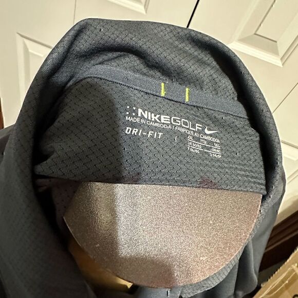 Nike Golf DriFit Black/Gray Mens XXL Short Sleeve Polo - Picture 5 of 5